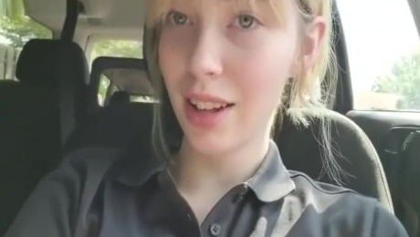 Teen Fingers Pussy in Car 1.