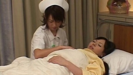 A very caring Asian nurse gets into a hot 69 with her sexy patient