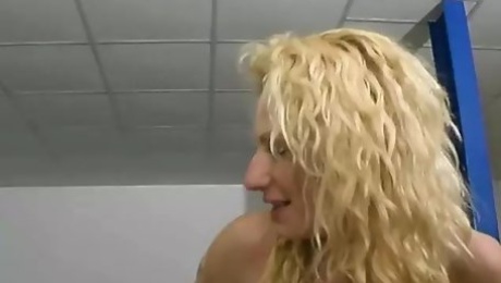 A beautiful French blonde fucking like a wild slut