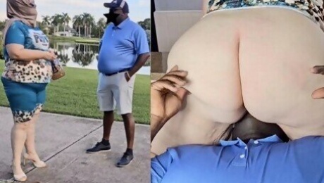 Golf trainer offered to train me, but  he eat my pussy - BBW SSBBW, big fat ass, thick ass, big ass